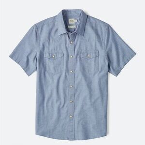 Flint and Tinder Slub Chambray Western Shirt